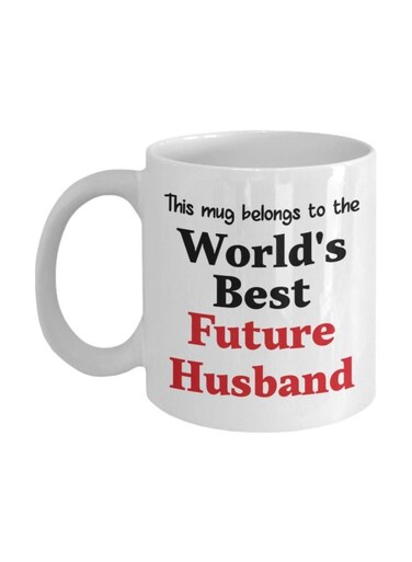 Best Future Husband Printed Coffee Mug White/Black/Red 8x9.5x8cm