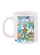 Squidward Tentacles Printed Coffee Mug White/Blue/Brown