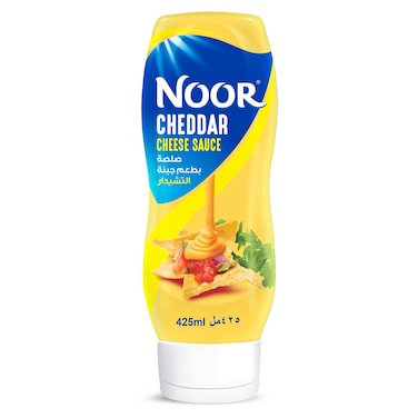 Noor Cheddar Cheese Sauce, Squeezy Bottle, 425ml