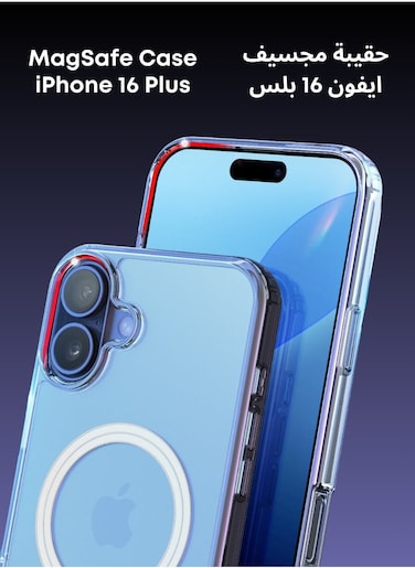 حافظة إدوتس ايفون 16 Plus ماجسيف، غطاء مغناطيسي شفاف، مادة TPU الشفافة الرفيعة، حماية من الدرجة العسكرية، مقاومة للخدش، مغناطيس قوي، متوافق مع ماجسيف