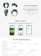 iQIBLA Smart Zikr Ring Flex Pro, Tasbih Counter &amp; Muslim Prayer Time Reminder, Waterproof Wearable Technology, Green Edition