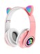 Generic Cat Headphone - Glowing - Over Ear Music Headphones - Pink
