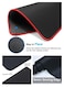 Edots X-Large Gaming Mouse Pad - 78x30cm Extended Desk Mat, Anti-Slip Rubber Base With Stitched Edges, Smooth Surface For Keyboard &amp; Mouse - Red &amp; Black