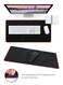 Edots X-Large Gaming Mouse Pad - 78x30cm Extended Desk Mat, Anti-Slip Rubber Base With Stitched Edges, Smooth Surface For Keyboard &amp; Mouse - Red &amp; Black