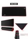 Edots X-Large Gaming Mouse Pad - 78x30cm Extended Desk Mat, Anti-Slip Rubber Base With Stitched Edges, Smooth Surface For Keyboard &amp; Mouse - Red &amp; Black