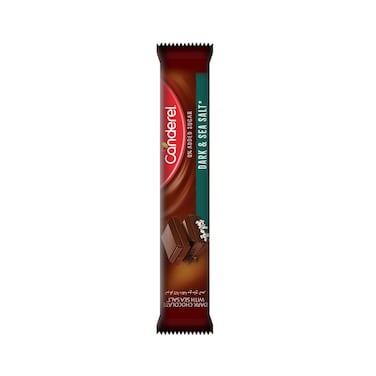 Canderel No Added Sugar Sea Salt Dark Chocolate Bar, 30g