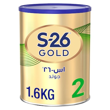 S-26 Gold Follow-on Formula Milk Tin, Stage 2, 6-12 Months, 1.6kg