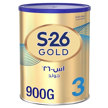 S-26 Gold Progress Growing Up Milk Formula Powder, Vanilla, Stage 3, 900g