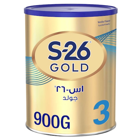 إس-26 غولد بروغرس حليب بودرة بالفانيليا للأطفال المرحلة 3 900 غرام