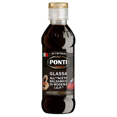 Ponti Gastronomic Glaze with Balsamic Vinegar, 250g