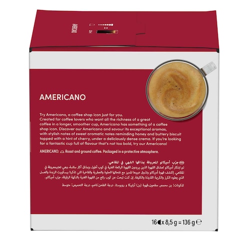 Nescafe Dolce Gusto Cafe Americano Coffee Pods, 128g