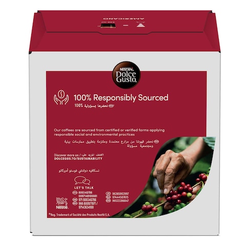 Nescafe Dolce Gusto Cafe Americano Coffee Pods, 128g