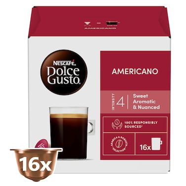 Nescafe Dolce Gusto Cafe Americano Coffee Pods, 128g