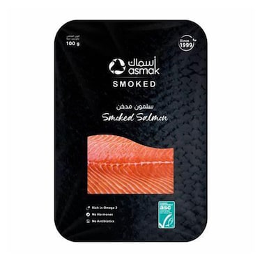 Asmak Smoked Salmon 100g