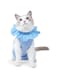 Cat Recovery Clothes Soft Breathable Anti-Licking Bodysuit with Adjustable Buckle E-Collar Substitute (light bule, Small)