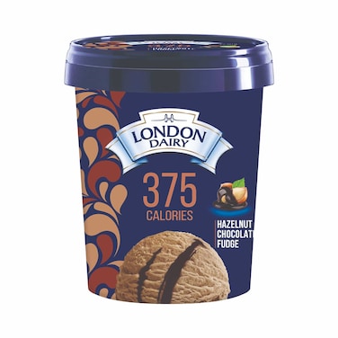 London Dairy Hazelnut Chocolate Fudge Ice Cream, 473ml