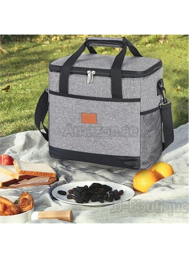 Soft Cooler Bag, Insulated Oxford Lunch Bag with Shoulder Strap, Portable and Leakproof Grocery Bag for Indoor Outdoor, BBQ, Beach, Camping, Picnic, Travel