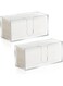 2Pack Acrylic Countertop Paper Towel Dispenser, Folded Paper Towel Dispenser Clear Trifold Napkin Holder, Suitable for Z-fold, C-fold or MultiFold Trifold Paper Towels for Bathroom Toilet and Kitchen