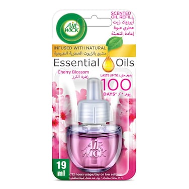 Air Wick Scented Oil Fragrance Diffuser Refill, Cherry Blossom Scent, 19ml