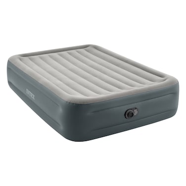 Intex Dura-Beam Queen Plus Essential Rest Airbed with Pump, 152x203x46cm