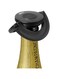 AdHoc FV31 GUSTO Champagne Stopper   Plastic/Silicone   Champagne Bottle Stopper, Ultra flat, Leak Proof   (H) 17 mm x (D) 82 mm   Black