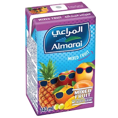 Almarai No Sugar Added Mixed Fruit Juice 140ml