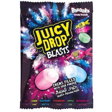 Bazooka Juicy Drop Blasts Candy 120g Assorted