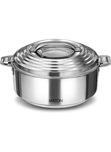 Stainless Steel Casserole Hot Pot 1.5 Litre &acirc;&euro;&ldquo; Serving Bowl with Lid for Hot Food, PU Insulated Design Keeps Food Warm for Hours, Food Container for Home, Kitchen &amp; Dining, Galaxia 1500, Silver
