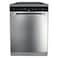Whirlpool Freestanding Dishwasher, WFC 3C33 PF X UK, 14 Place Settings, Stainless Steel, Silver