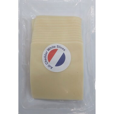 آدي شرائح جبن شيدر أبيض  300 غرام