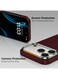 Mobcos iPhone 17 Pro Max Chex Plain Red Aramid Fiber Case, 1500D Fusion Weave, Ultra Slim Lightweight Magnetic Cover, MagSafe Compatible