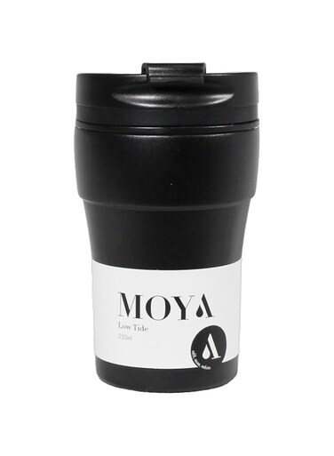 Moya "Low Tide" 250ml Travel Coffee Mug Black/Black