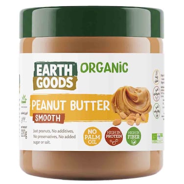 إيرث غودز زبدة الفول السوداني العضوية الناعمة، 220 غرام