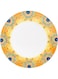 Servewell 27 Cm Yellow Astar Urmi Embossed Dinner Plate White