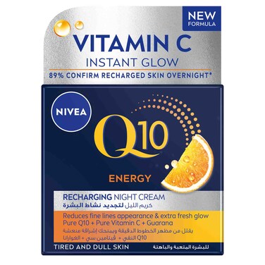 NIVEA Q10 Energy Anti-Wrinkle Recharge Night Cream With Vitamin C
