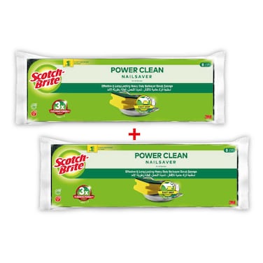Scotch-Brite Classic Scrub 8 Sponge Green 2 PCS