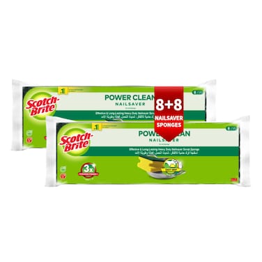 Scotch-Brite Classic Scrub 8 Sponge Green 2 PCS