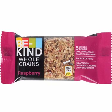 Be-Kind Whole Grain Raspberry Cereal Bar, 30g Pack of 12