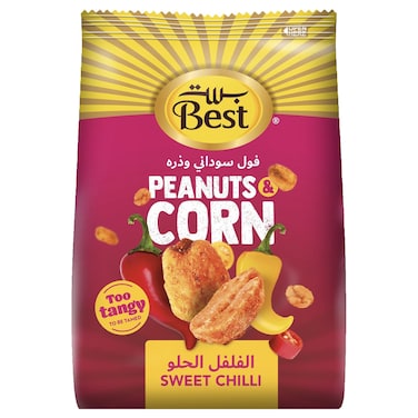 Best Sweet Chilli Peanuts and Corn, 150g