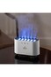 3D flame-effect aroma diffuser &amp; cool mist humidifier&mdash;LED fire lamp creates a cozy, soothing vibe.