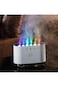 3D flame-effect aroma diffuser &amp; cool mist humidifier&mdash;LED fire lamp creates a cozy, soothing vibe.