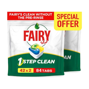 فيري الكل في واحد كبسولات لغسالة الصحون 42 كبسولة، حزمة من 2