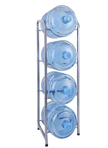 Water Bottle Holder 4 Tier Water Gallon Rack Standing Rack Heavy duty Storage Organizer