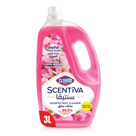 Clorox Scentiva Disinfectant Floor Cleaner, Japanese Spring Blossom, 3L ...