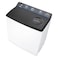 Hitachi 16KG Twin Tub Top Load Washing Machine with Semi Automatic 12KG Dryer Capacity,  White/Dark Grey PS1605SJ3CGXDGR