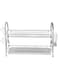 Delcasa Chrome Finish 2 Layer Iron Dish Rack for Kitchen, Silver