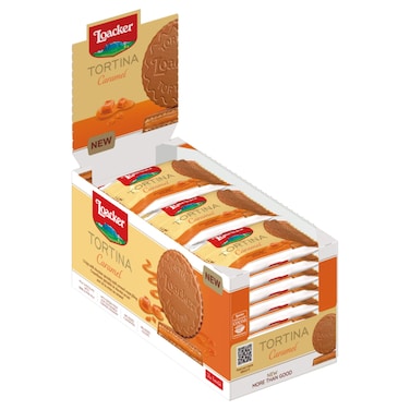Loacker Tortina Caramel Chocolate Wafer, 21g
