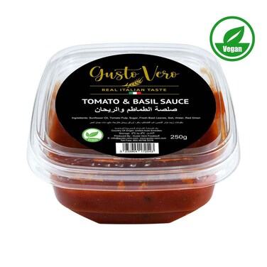 Gusto-Vero Tomato Basil Sauce 250g