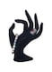 SYOSI Hand Jewelry Holder, Bracelet Ring Watch Jewelry Display Holder Stand, Jewelry Photo Props, Female Mannequin Hand for Home Organization, Home Decoration (7 x 3.5 Inch, Black Velour)