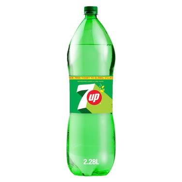 7Up Lemon-Lime Soft Drink Bottle, 2.28L